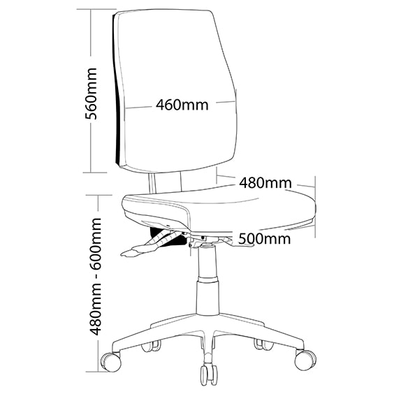 Click High Back Ergonomic Office Chair