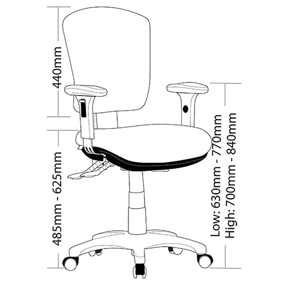 Oriel 350C Office Chair With Arms