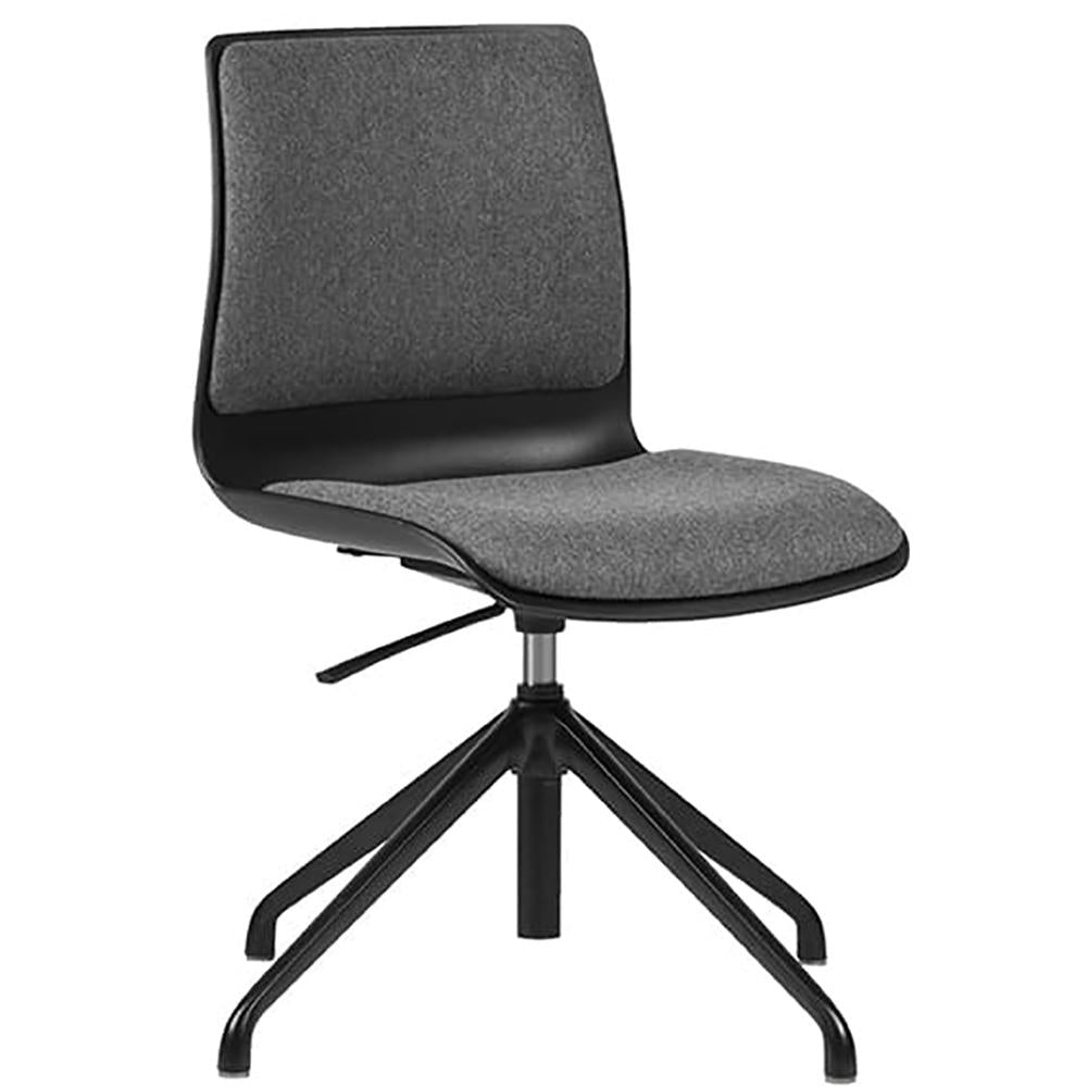 Pod Adjustable Height Upholster Visitor Chair with Castors