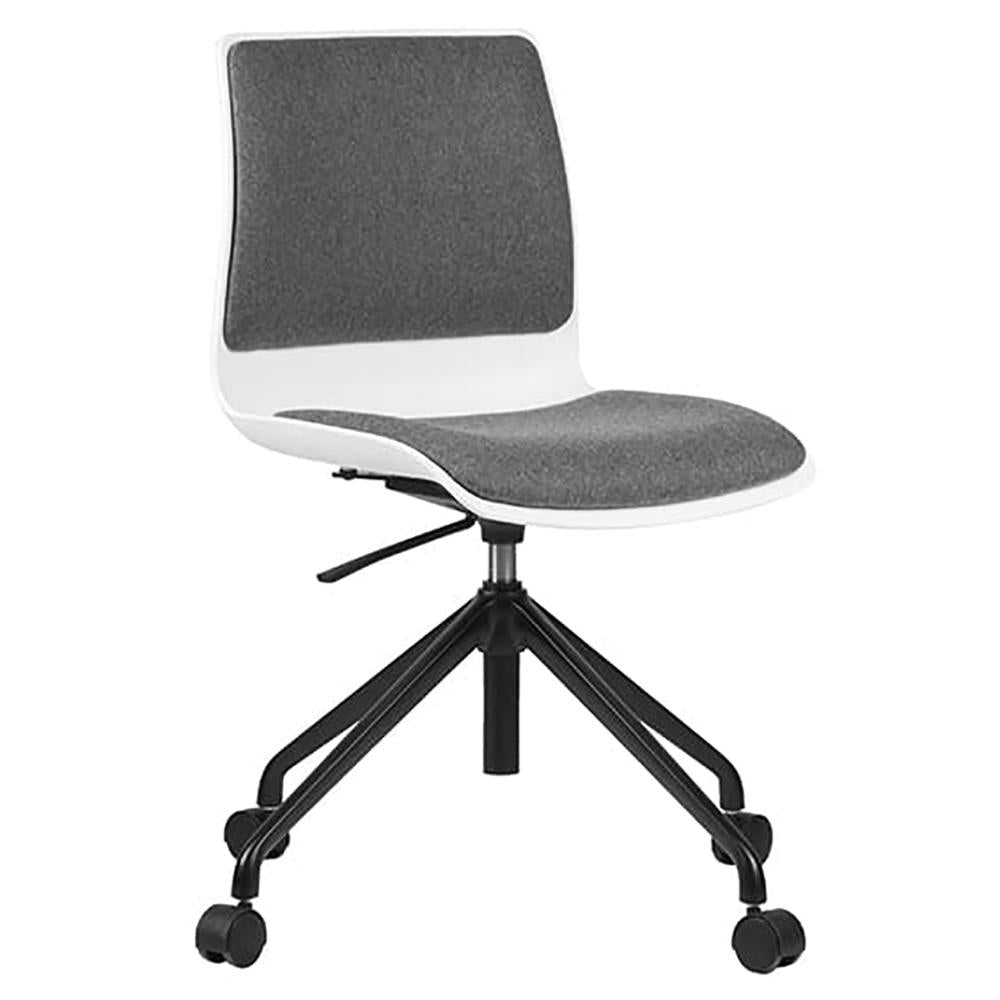 Pod Adjustable Height Upholster Visitor Chair with Castors