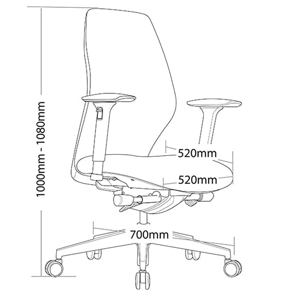 Porto Office Chair with Arms