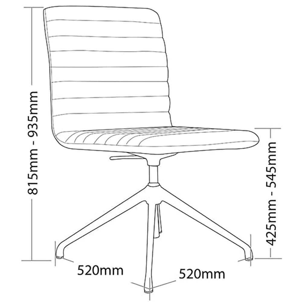 Smoke Upholster Visitor Chair