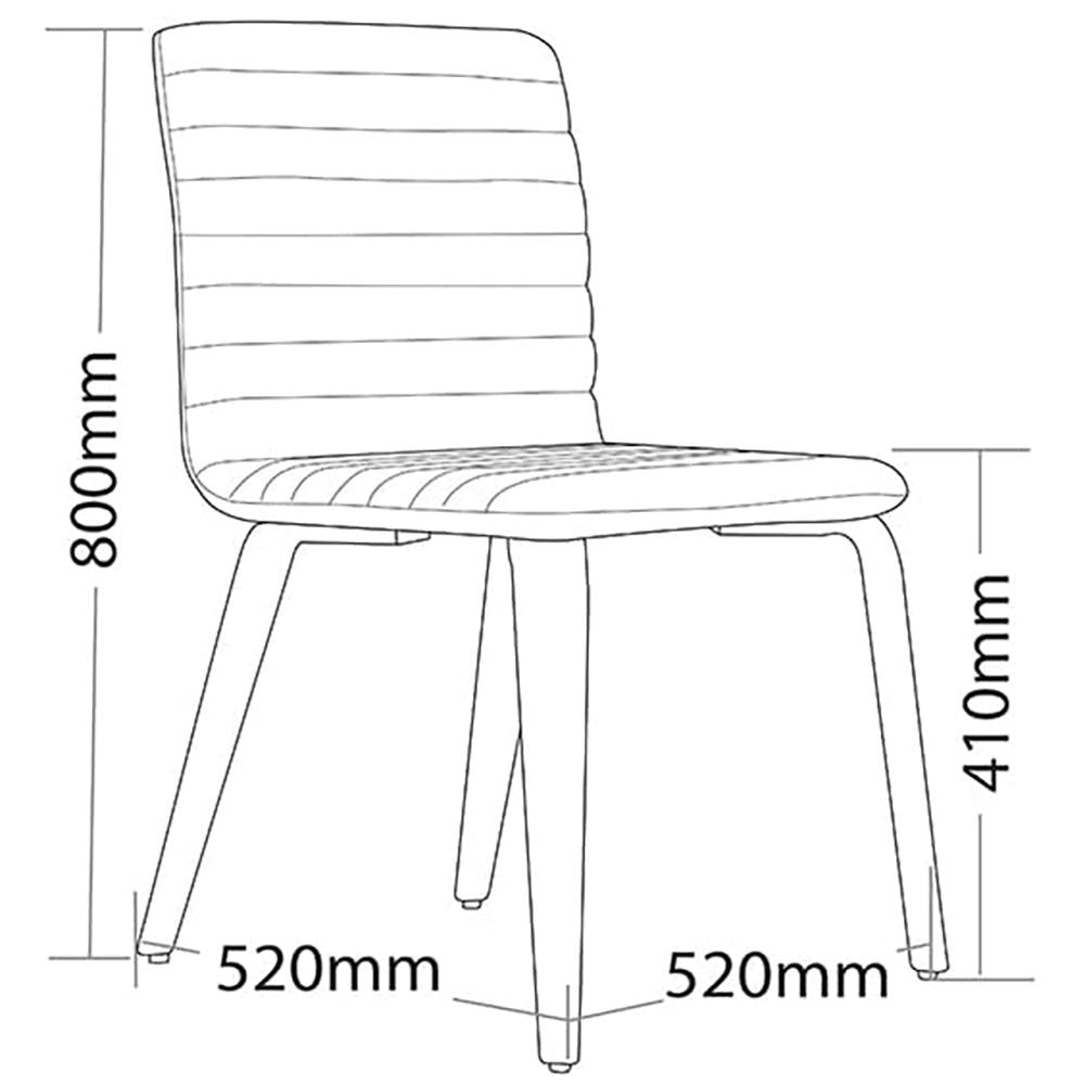 Smoke 4 Legs Upholster Visitor Chair