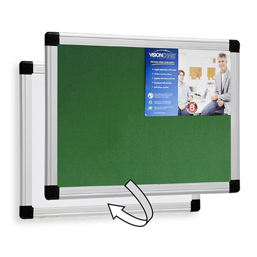 Gemini Reversible Whiteboard & Pinboard