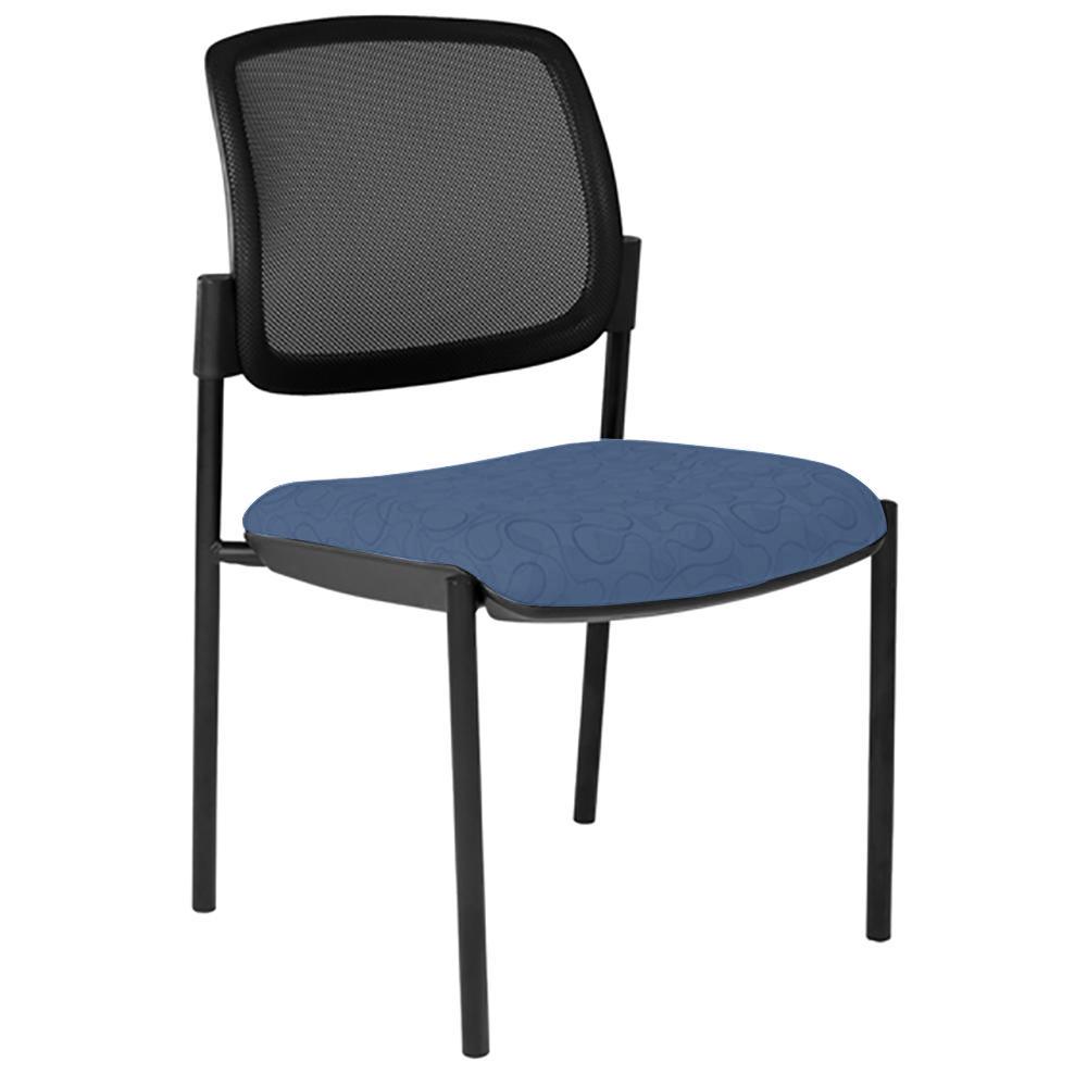 Maxi 4 Leg Mesh Back Black Frame Visitor Chair