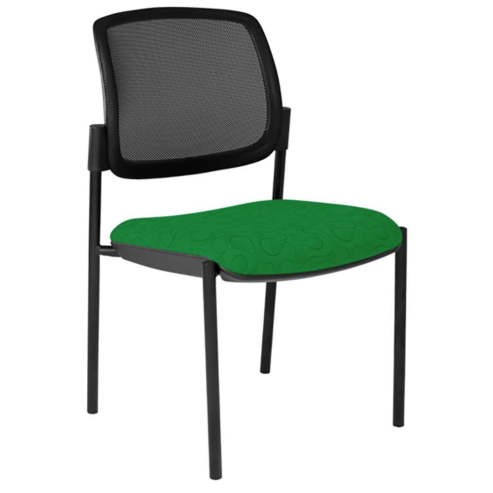 Maxi 4 Leg Mesh Back Black Frame Visitor Chair