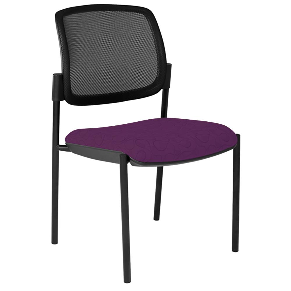 Maxi 4 Leg Mesh Back Black Frame Visitor Chair