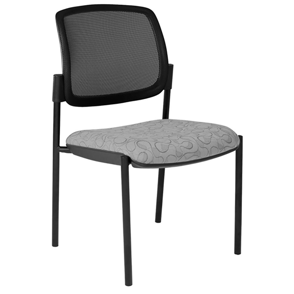 Maxi 4 Leg Mesh Back Black Frame Visitor Chair