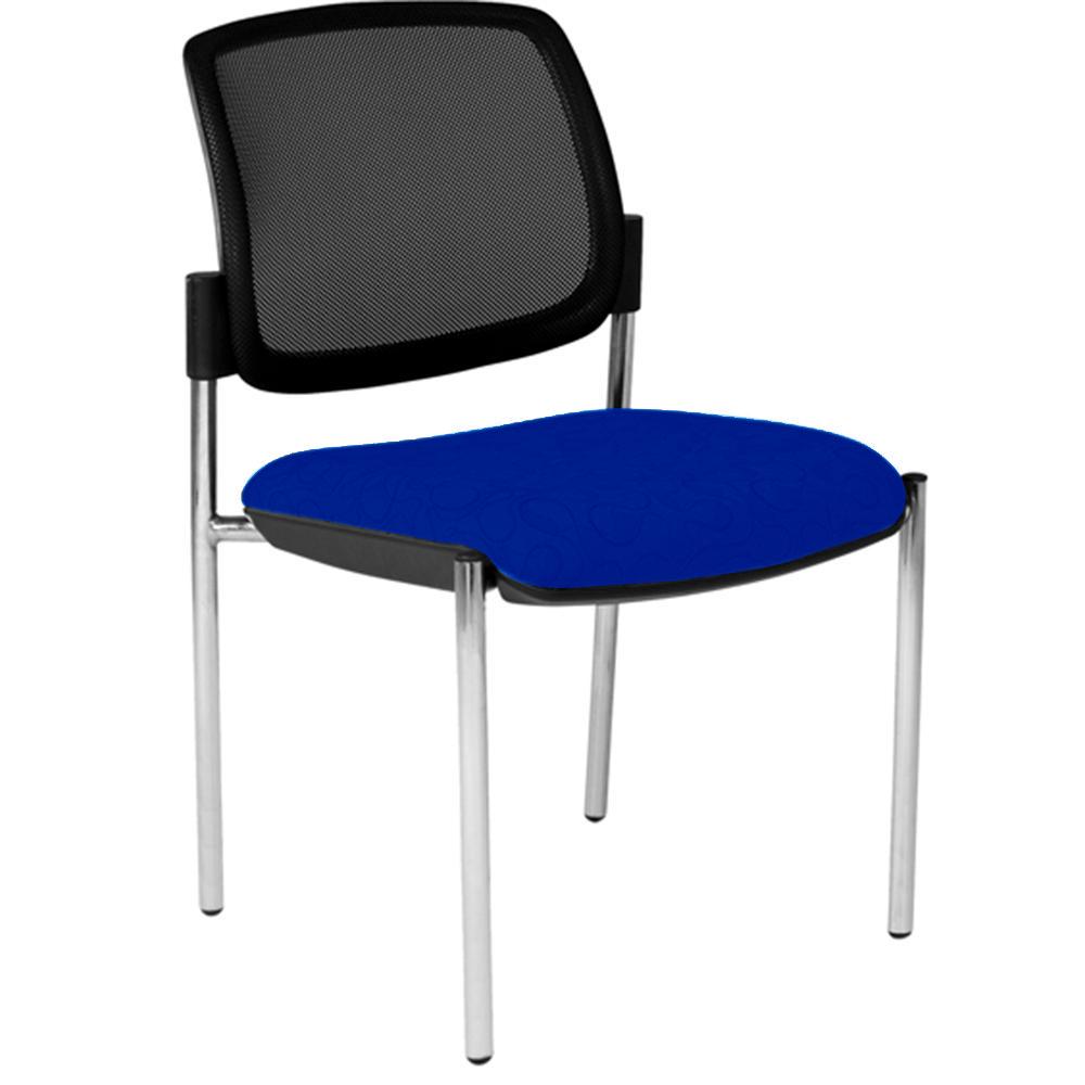 Maxi 4 Leg Mesh Back White Frame Visitor Chair