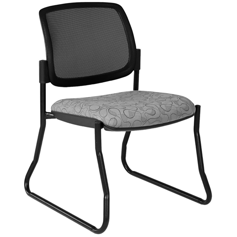 Maxi Sled Mesh Back Black Frame Visitor Chair
