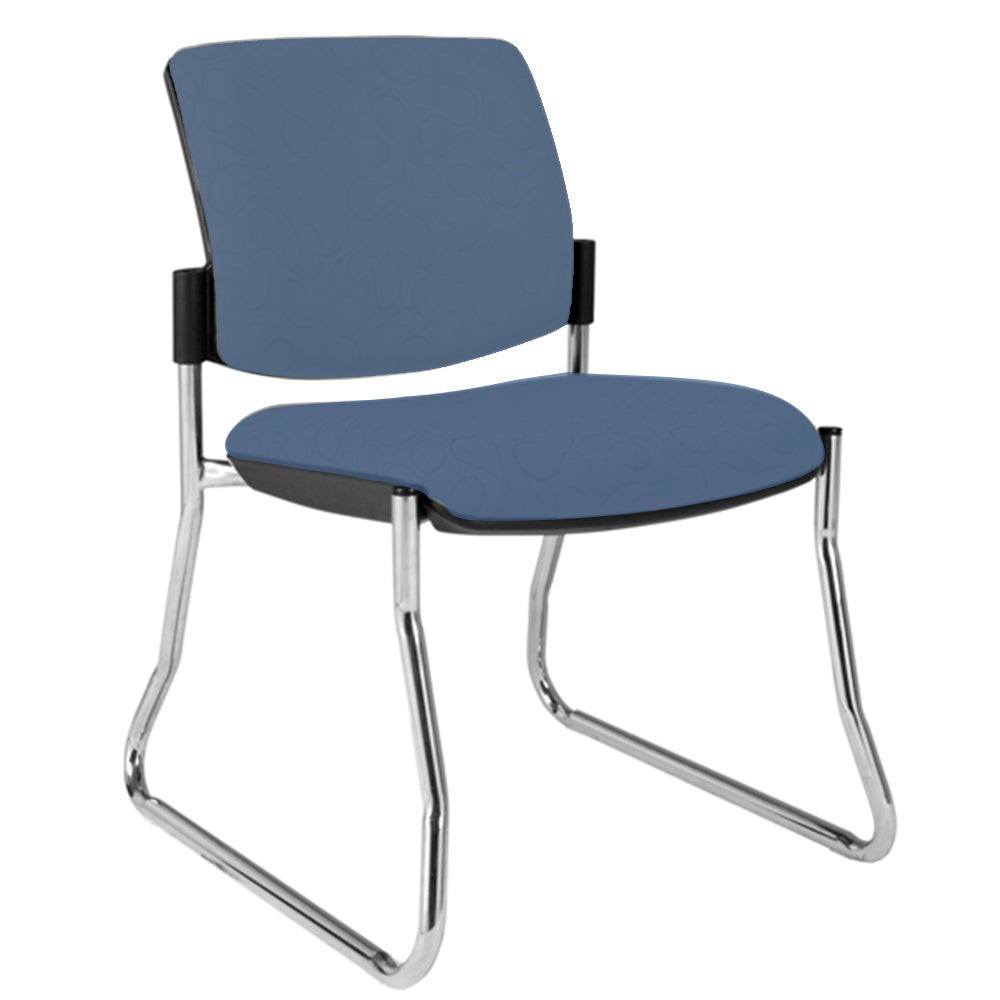 Maxi Sled White Frame Visitor Chair