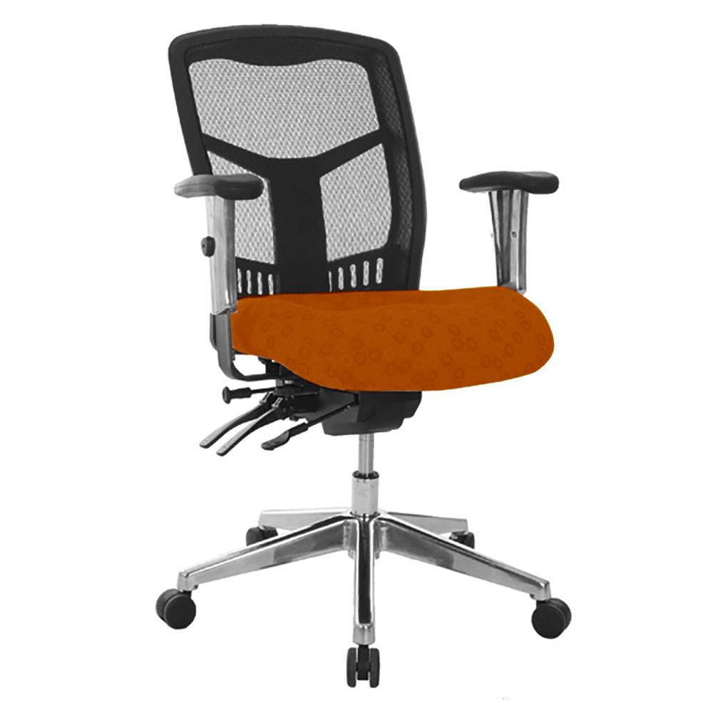 Multi Mesh Mid Back Office Chair with Arms