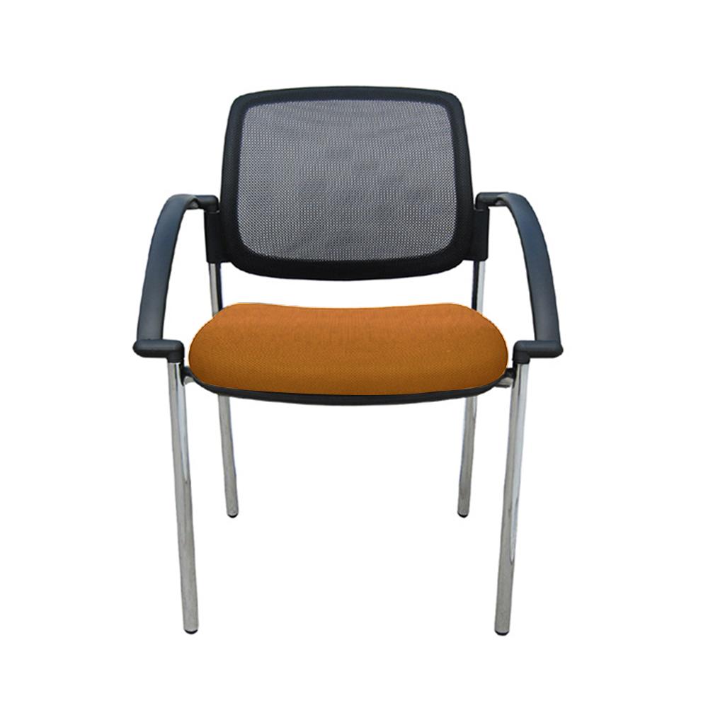 Titanium Mesh Back Chair with Arms