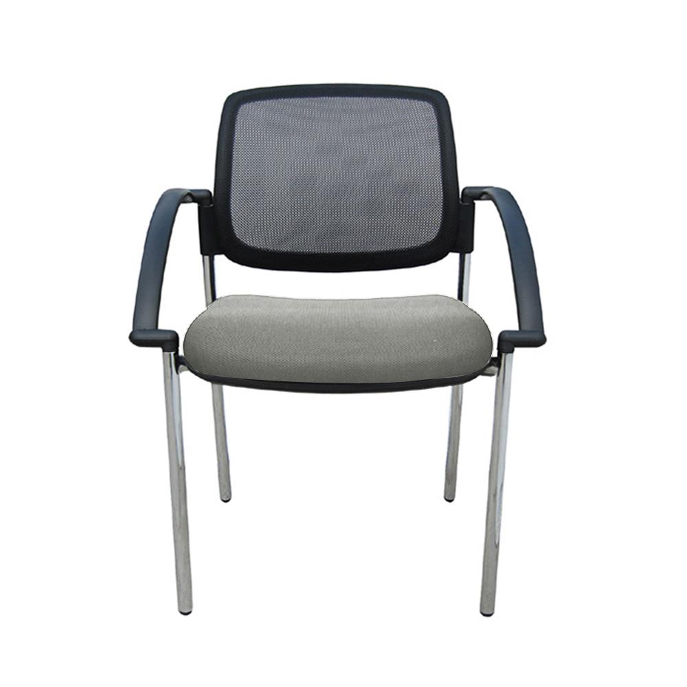 Titanium Mesh Back Chair with Arms