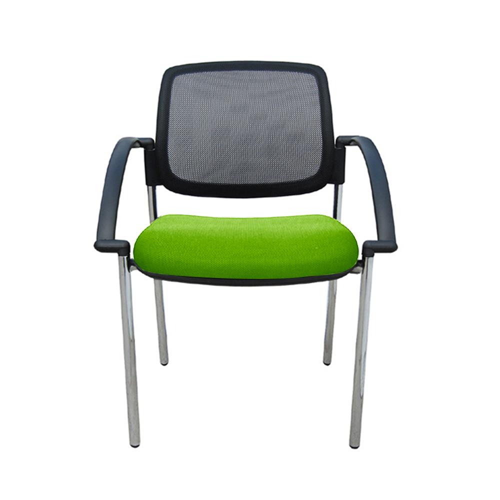 Titanium Mesh Back Chair with Arms
