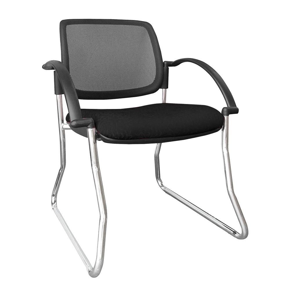 Titanium Mesh Back Chair with Arms