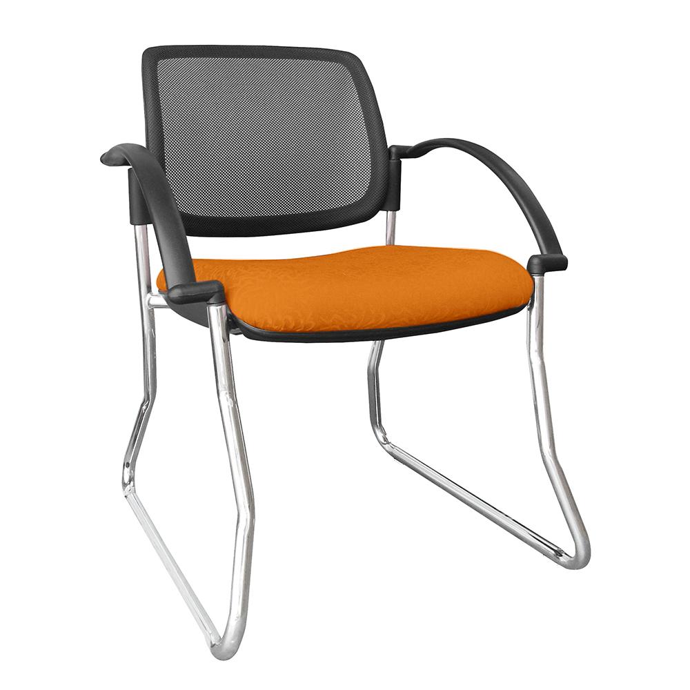 Titanium Mesh Back Chair with Arms