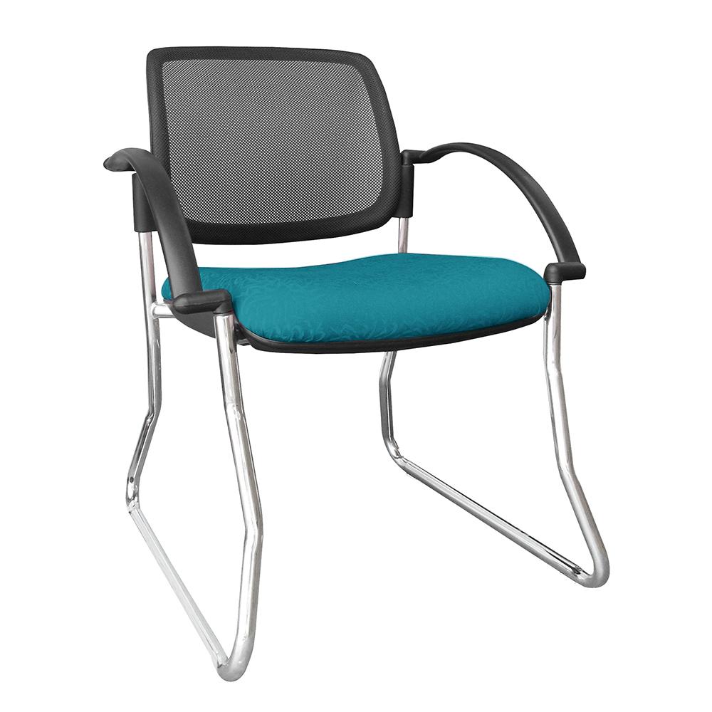 Titanium Mesh Back Chair with Arms
