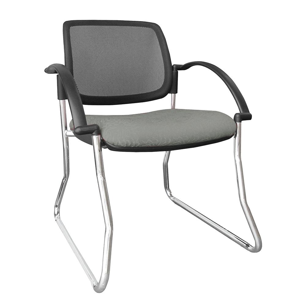 Titanium Mesh Back Chair with Arms