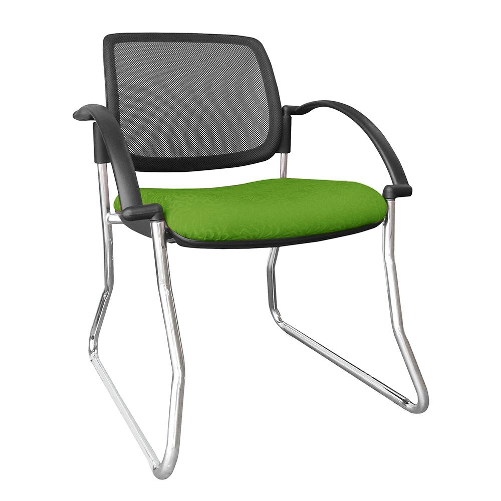 Titanium Mesh Back Chair with Arms