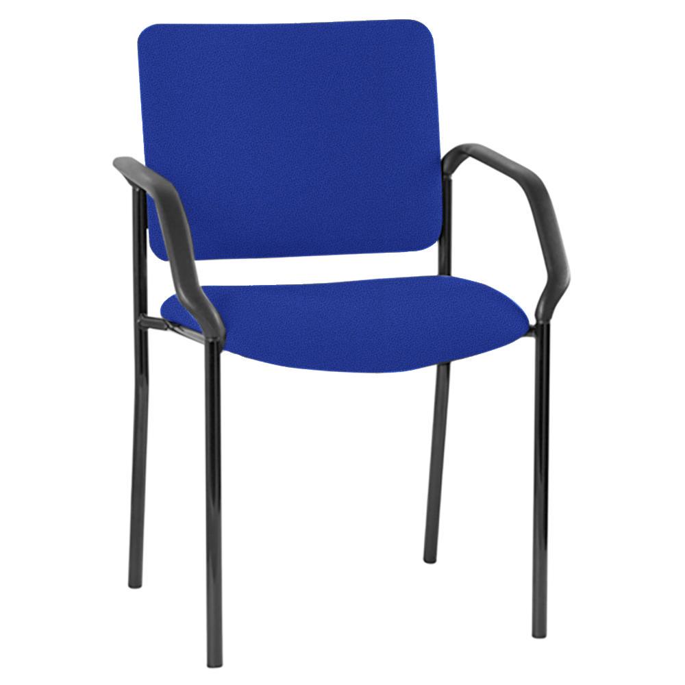 Vera 4 Leg High Back Visitor Chair with Arms