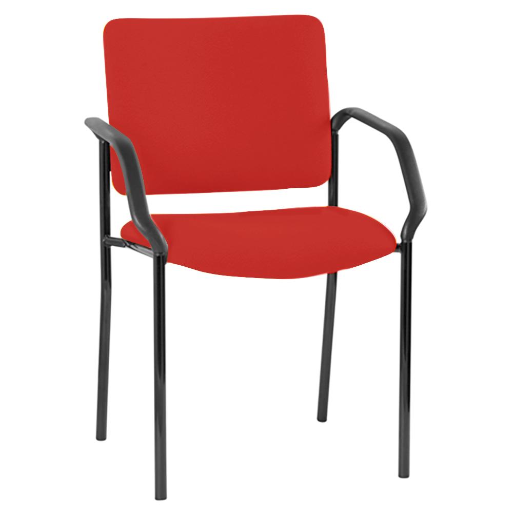 Vera 4 Leg High Back Visitor Chair with Arms