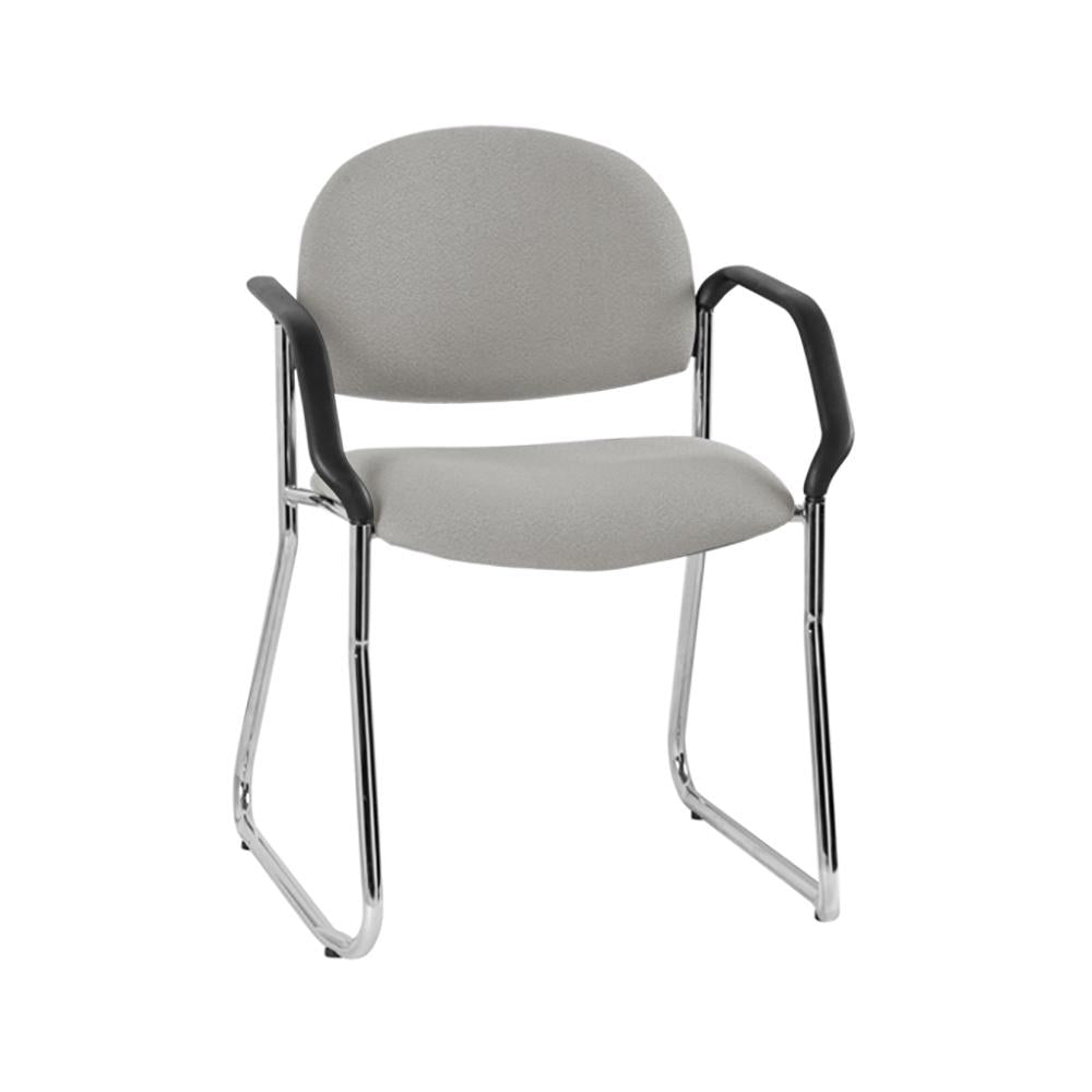 Vera Chrome Sled Base Chair with Arms