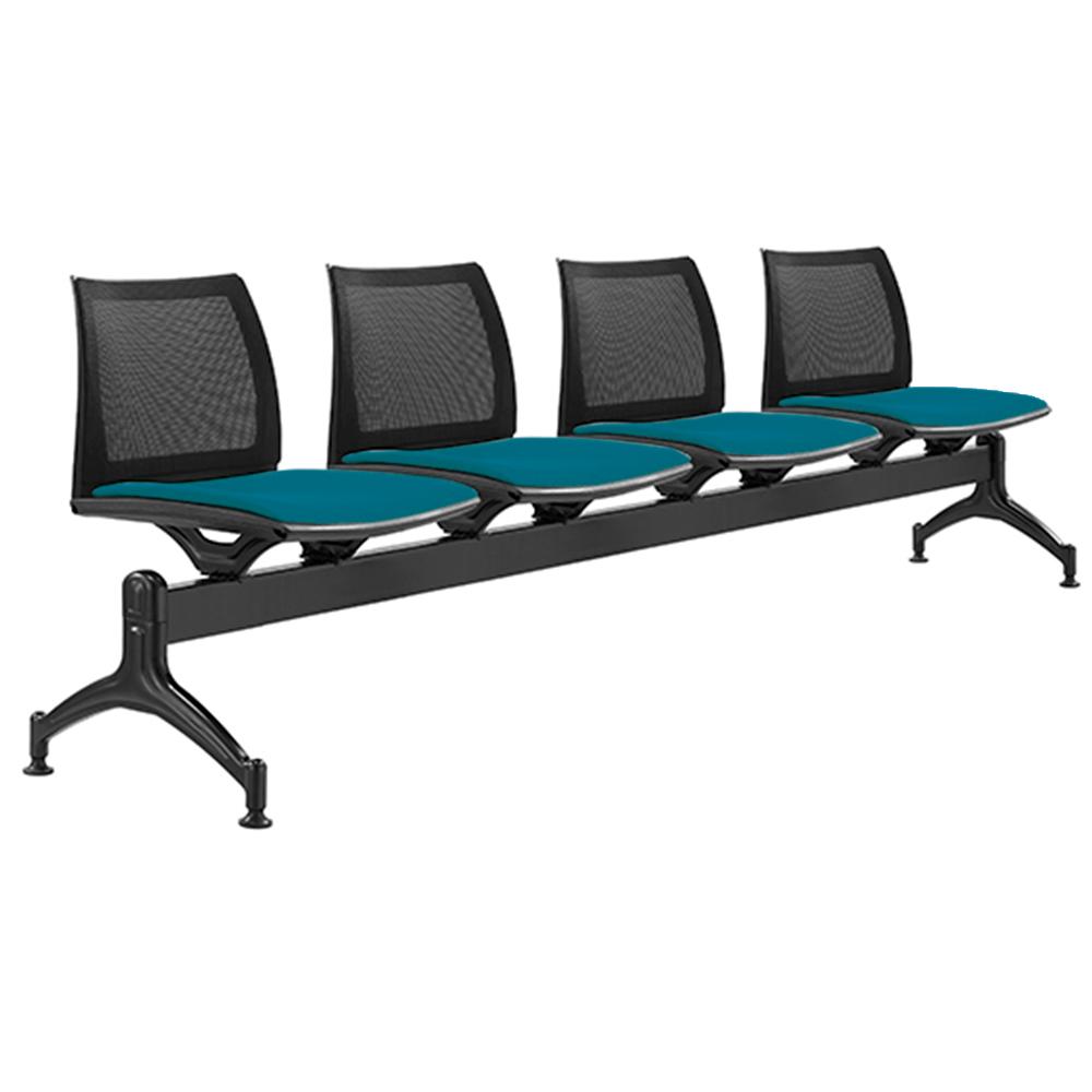 Vinn Mesh Back Four Seater Beam Chair