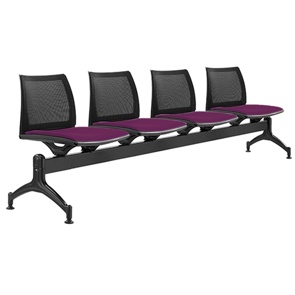 Vinn Mesh Back Four Seater Beam Chair