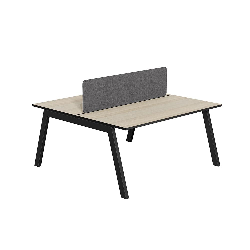 Vista Double Sided 2 Person Premium Workstation with Optic Screen