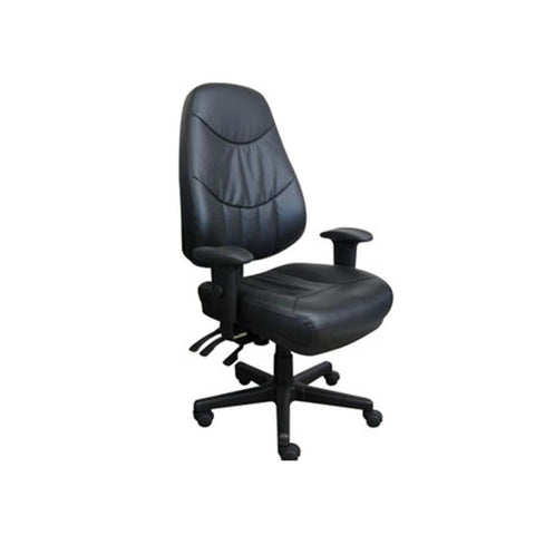 Atlas High Back Black Base Office Chair with Arm
