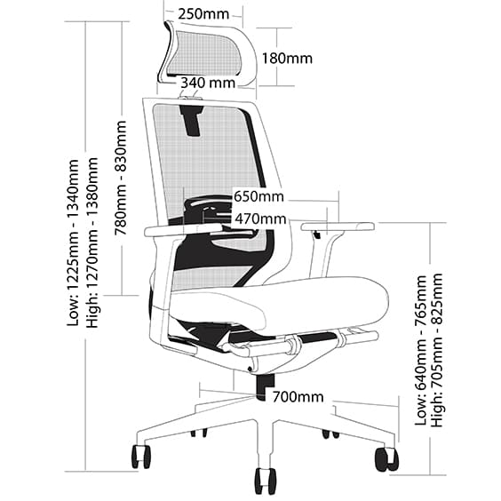 Evita Mesh Back Office Chair