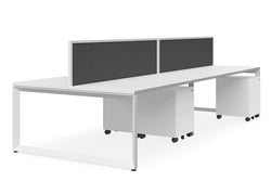 Forum 6 Person Linear Workstation with Tek 30 Screen
