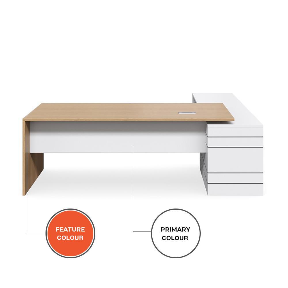 Geo Executive Slab End Premium Desk