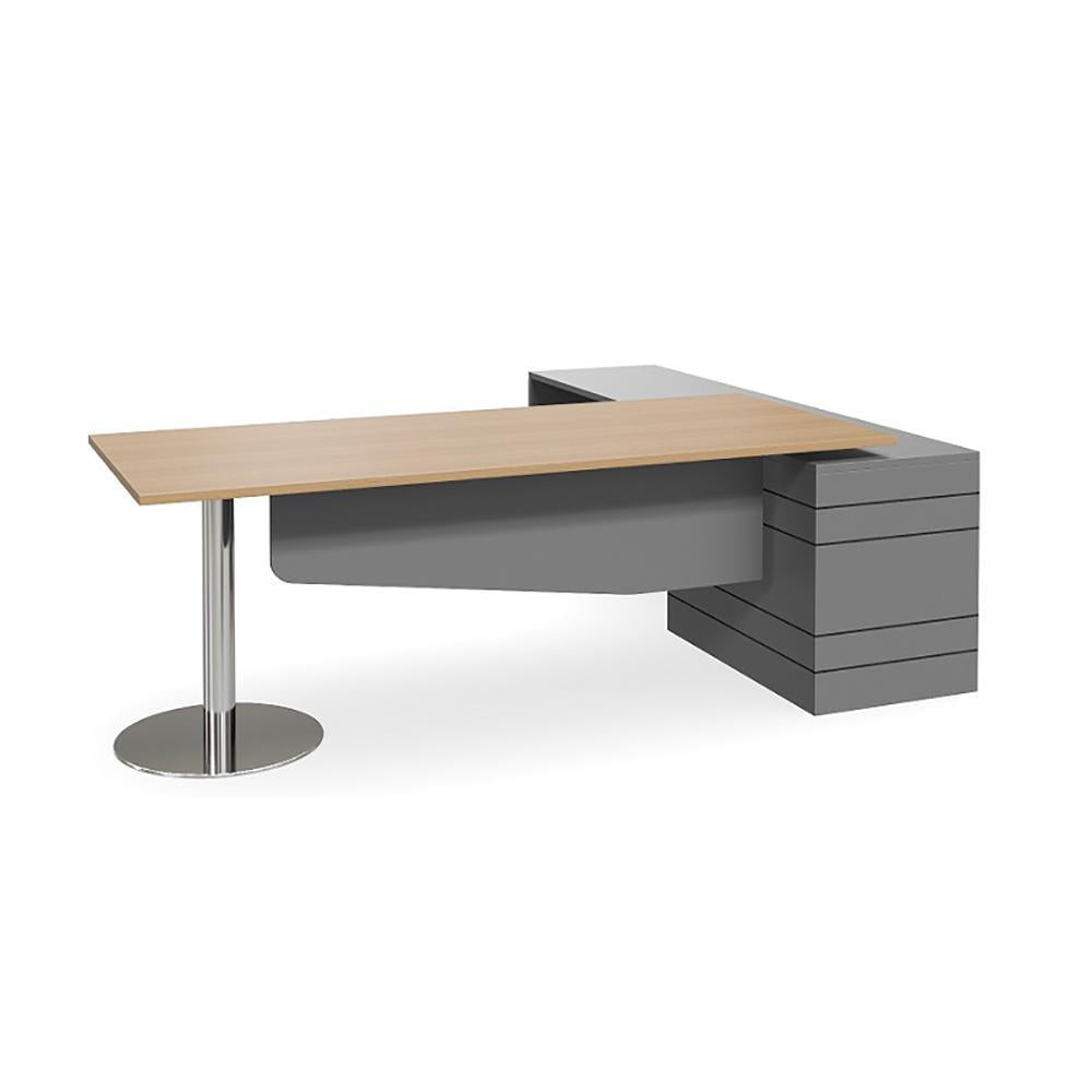 Geo Verse Polished Base Executive Premium Desk