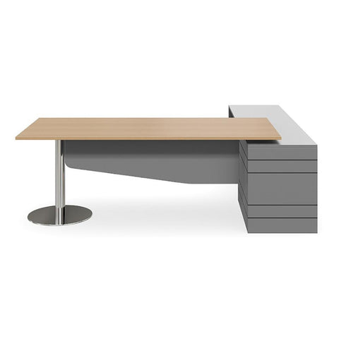 Geo Verse Polished Base Executive Premium Desk