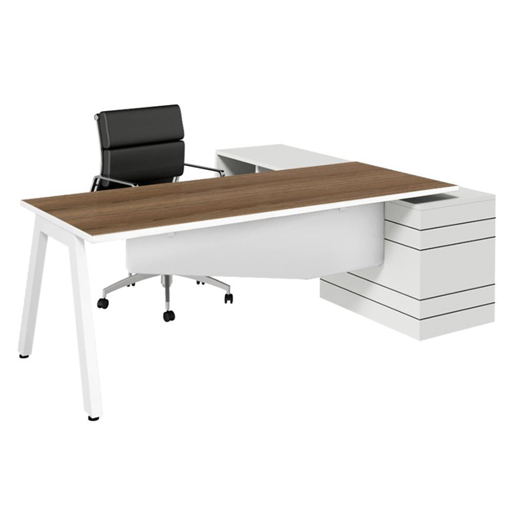 Geo Vista White Base Premium Executive Desk