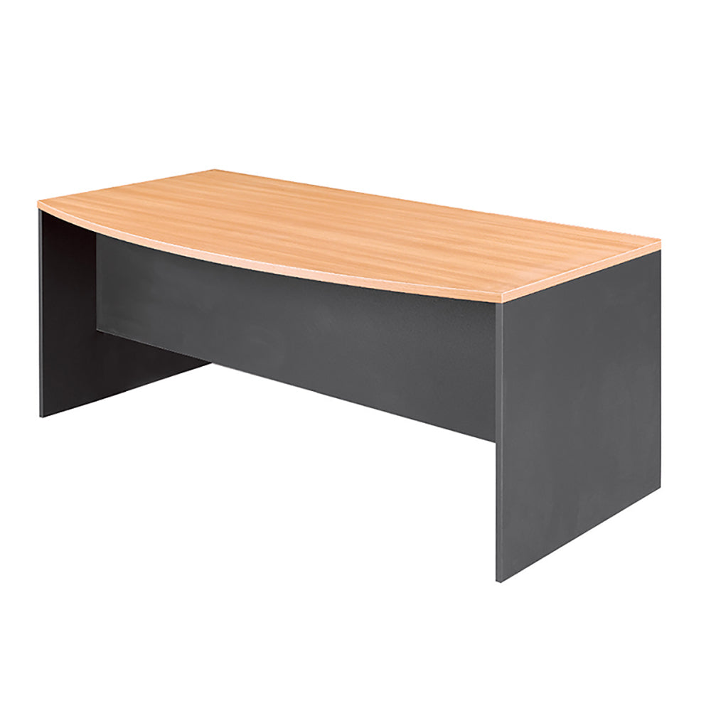 Quickship Office Bow Front Large Desk