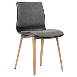 Pod 4 Leg Aluminium Timber Frame Upholster Visitor Chair