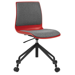 Pod Adjustable Height Upholster Visitor Chair with Castors
