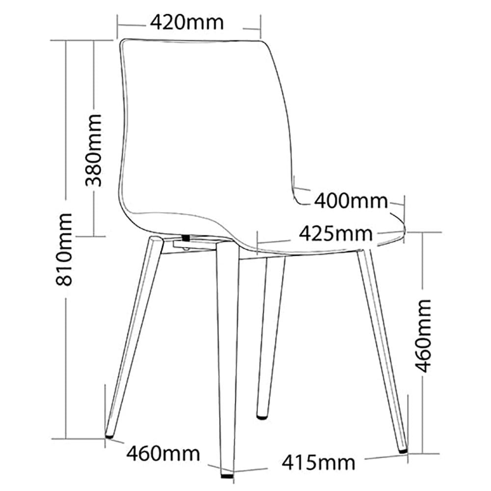 Pod 4 Leg Aluminium Black Frame Upholster Visitor Chair