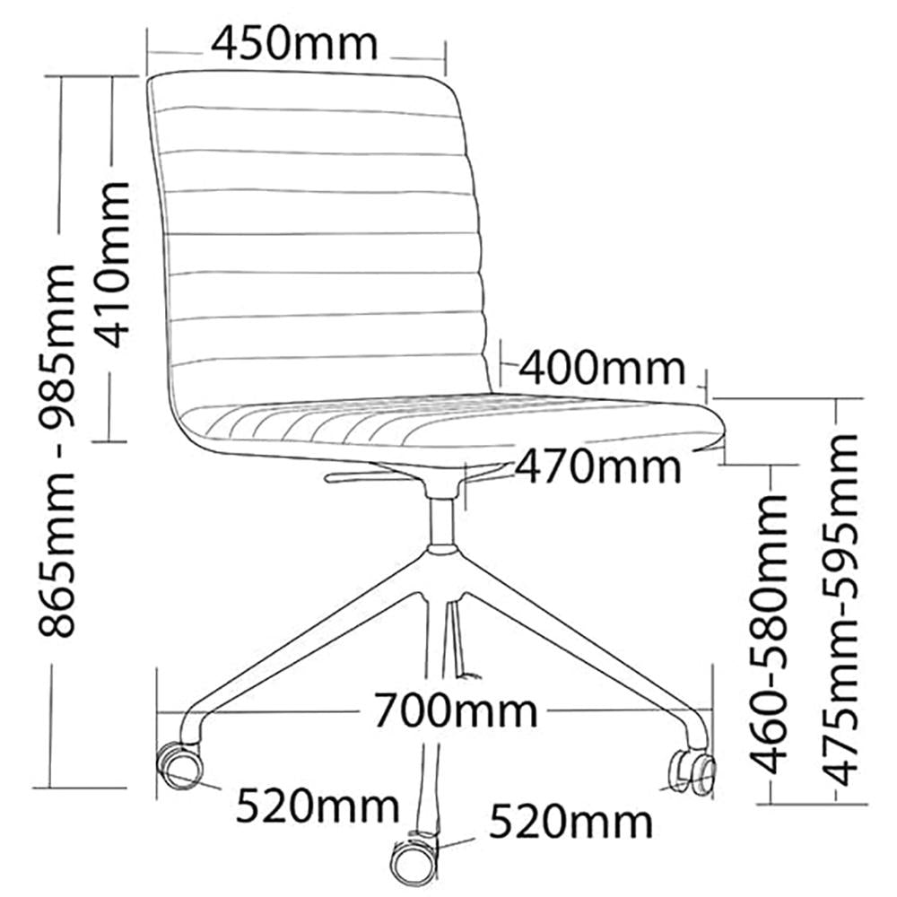 Smoke Upholster Visitor Chair