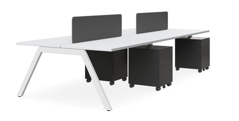 Vista 6 Person Workstation with Optic Screen