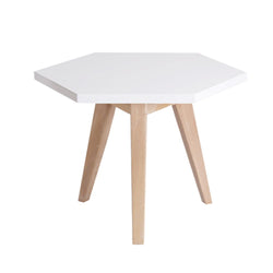 Hexagon Table with Timber Leg