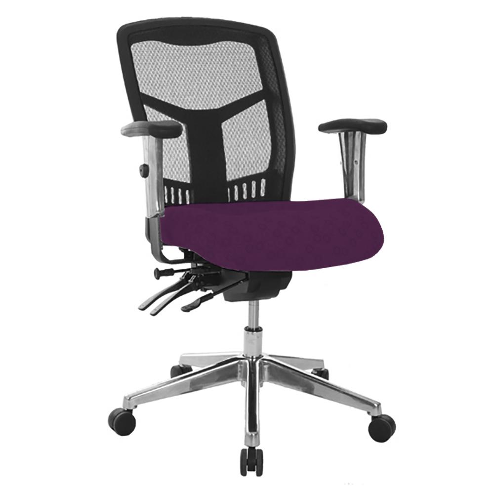 Multi Mesh Mid Back Office Chair with Arms