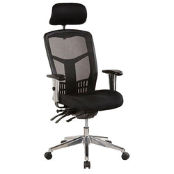 Oyster Mesh Medium Back Office Chair with Headrest