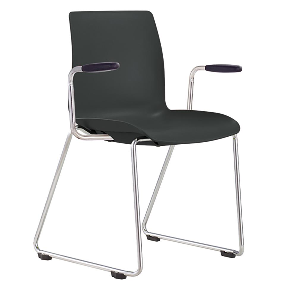Pod Sled Base Visitor Chair with Arms