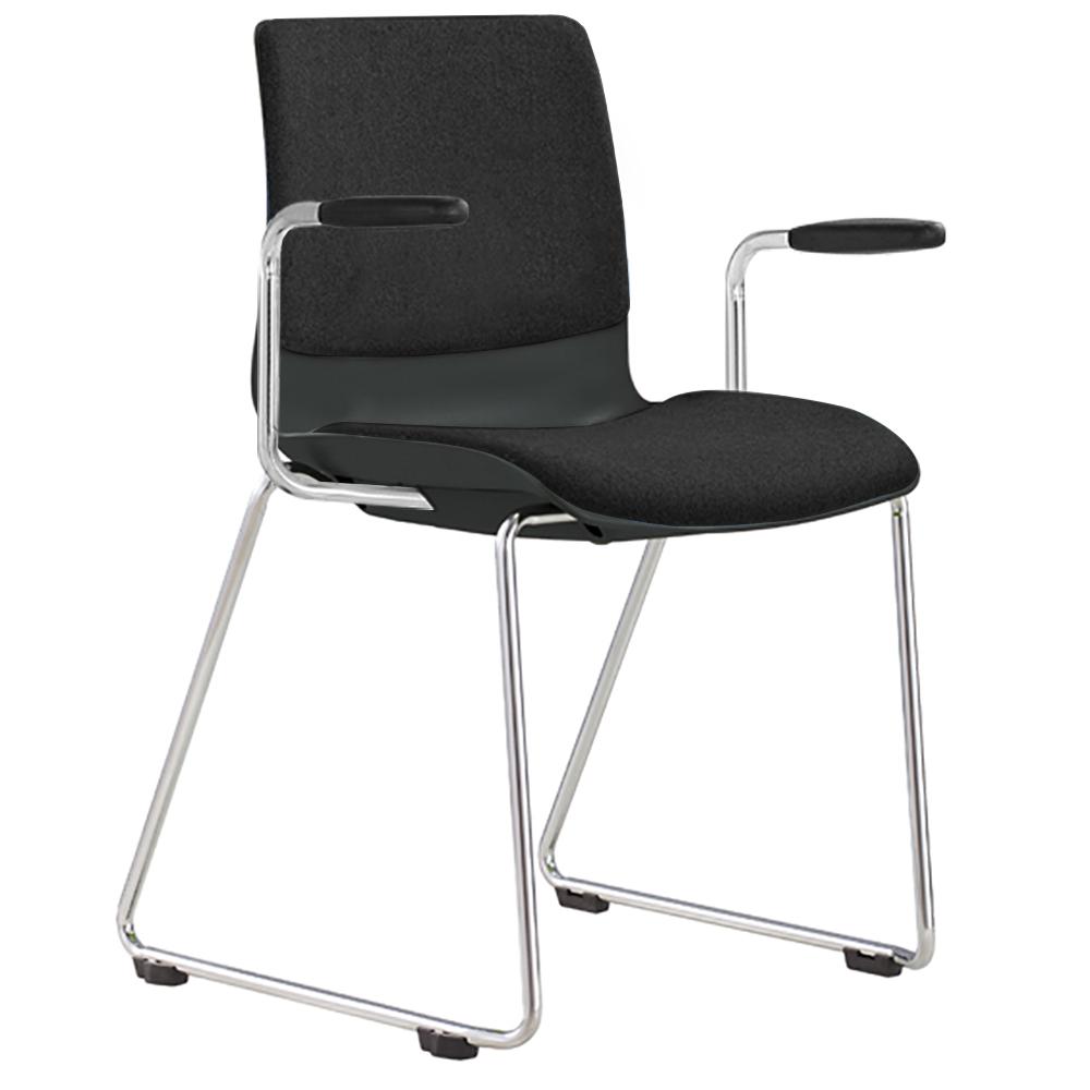 Pod Sled Visitor Chair with Arms