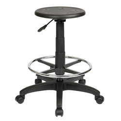 Round Industrial Drafting Stool with Lever