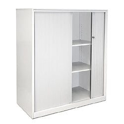 4 Level Tambour Storage Cabinet